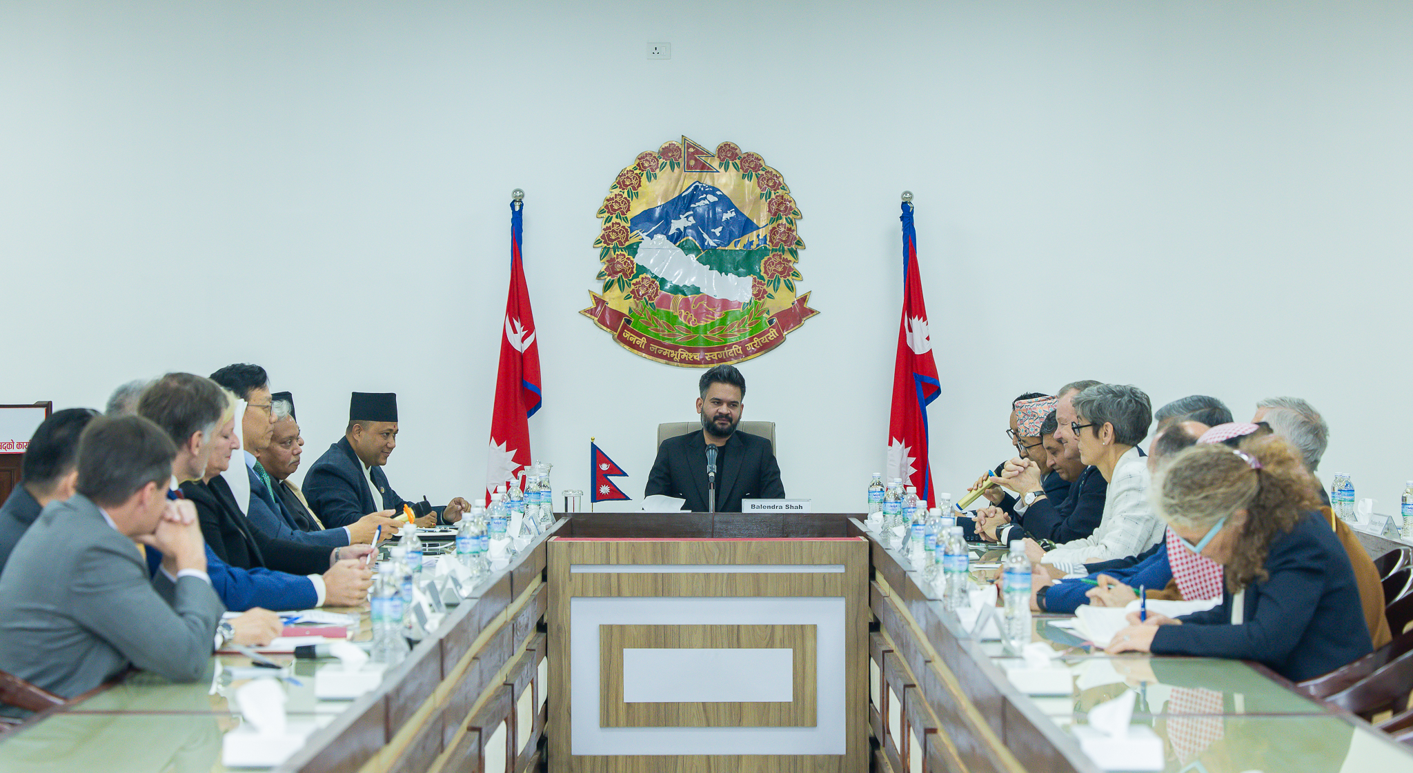 प्रधानमन्त्री शाहसँग नेपालस्थित विभिन्न देशका राजदूतले गरे सामूहिक संवाद 