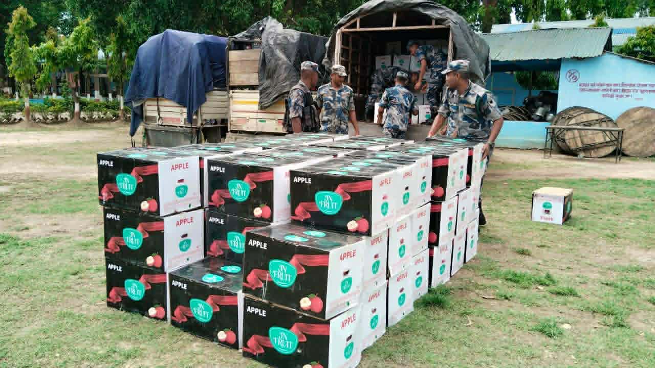 नेपालबाट भारततर्फ स्याउ तस्करी