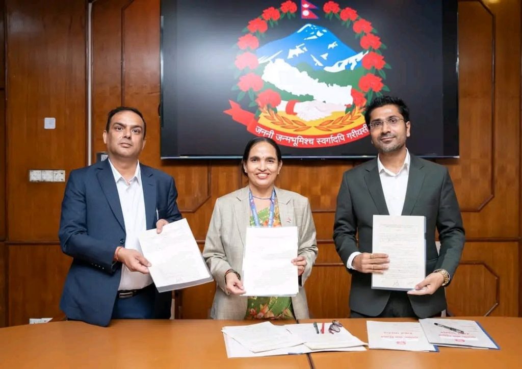 सवारी चालक अनुमतिपत्र छपाइ र वितरणका लागि त्रिपक्षीय सम्झौता